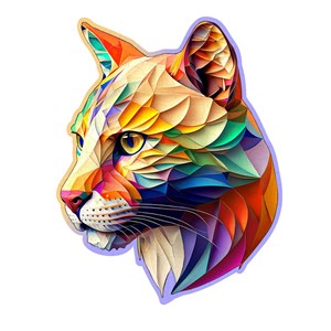 Puzzle en bois puma chatoyant 150 pcs