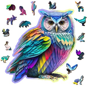 Puzzle en bois chouette tendance 150 pcs