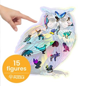 Puzzle en bois chouette tendance 150 pcs