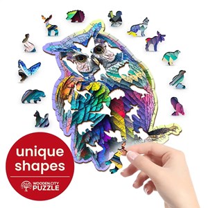 Puzzle en bois chouette tendance 150 pcs