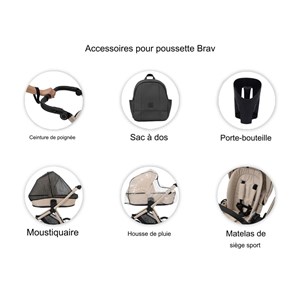 Poussette brav 2in1 bre-12 white eco