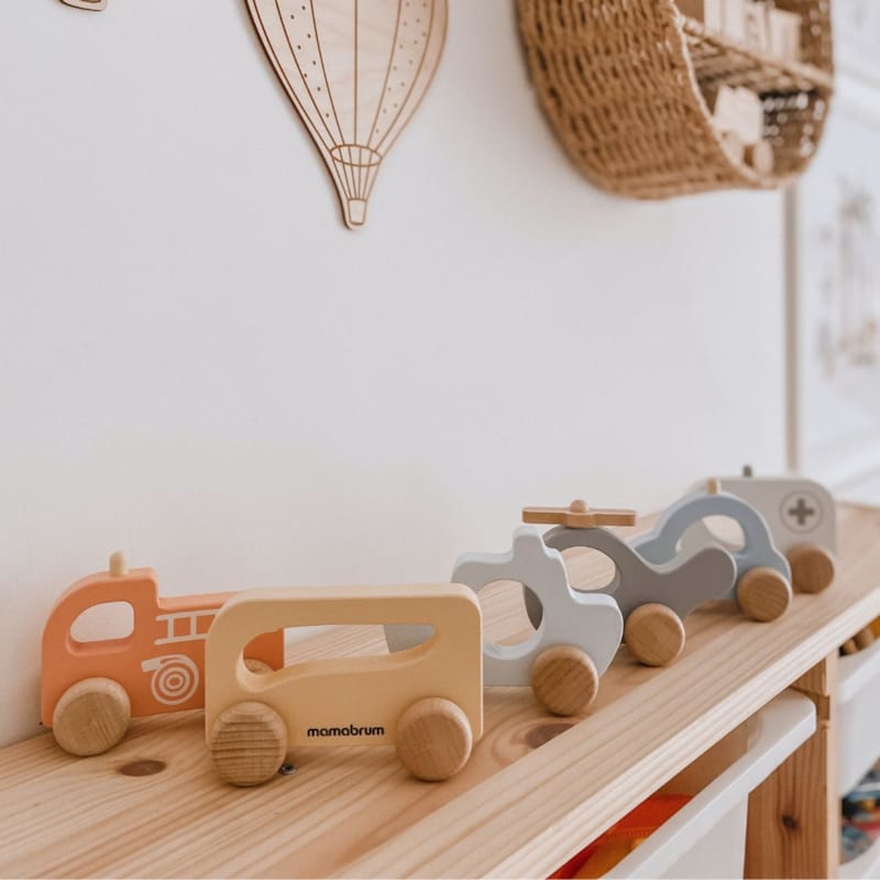 Voiture enfant bois, jeux d'imagination (Mamabrum) - Image 4