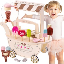 Marchande enfant, marchande glace bois