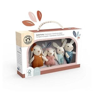 4 peluches la famille lapin