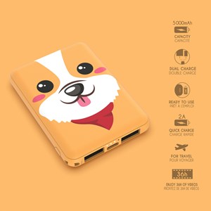 Batterie externe power animal corgi - 5 000mah - mob