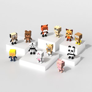 Dancing animal panda