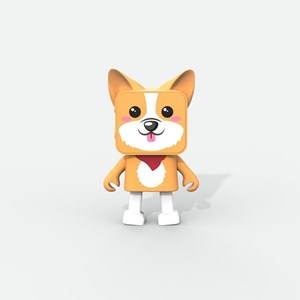 Enceinte bluetooth dancing animal corgi 3w - mob