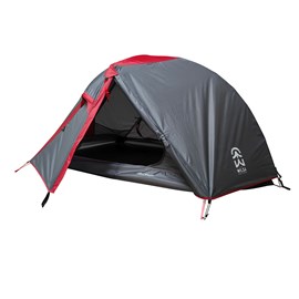 Tente challenger dôme gris et rouge