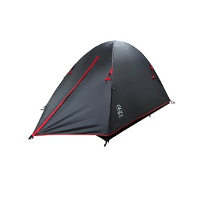 Tente challenger dôme gris et rouge