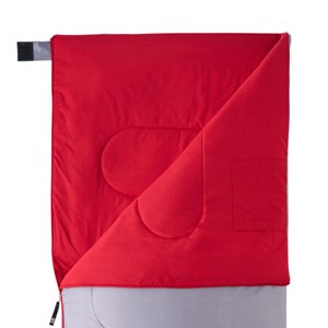 Sac de couchage loisir gris et rouge