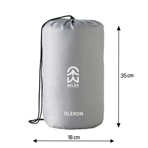 Sac de couchage loisir gris et rouge