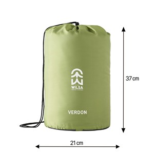 Sac de couchage loisir confort gris vert