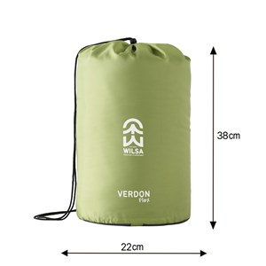 Sac de couchage loisir flex gris et vert