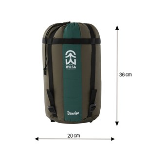 Sac de couchage 190 gris et rouge