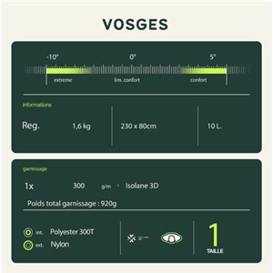 Sac de couchage trekking gris