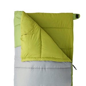 Sac de couchage loisir xl gris et vert