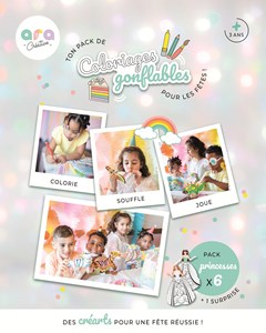 Pack anniversaire ballons à colo