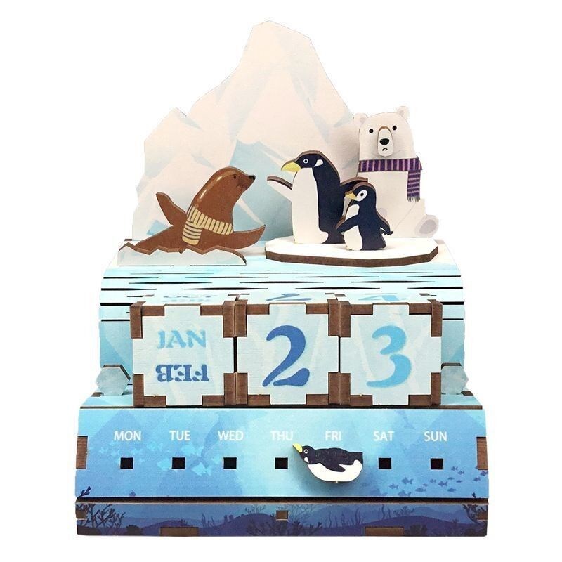 Calendrier puzzle en bois diy d