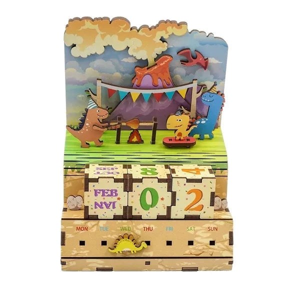 Calendrier de puzzle en bois bri
