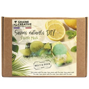 Kit savon mojito a la feuille de menthe