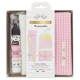 Kit de couture nomade - vichy ro