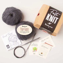 Bonnet tromso à tricoter ardoise