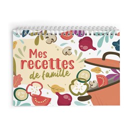 Kit carnet mes recettes de famil