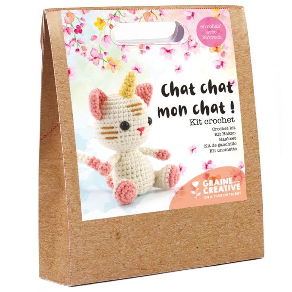 Kit crochet amigurumi chat licor