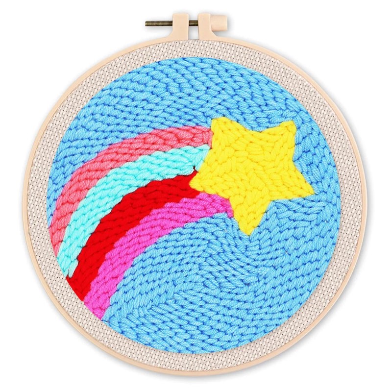 Kit punch needle diy étoile fila