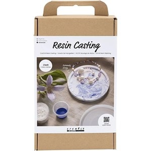 Kit diy moulage en résine - plateaux ron