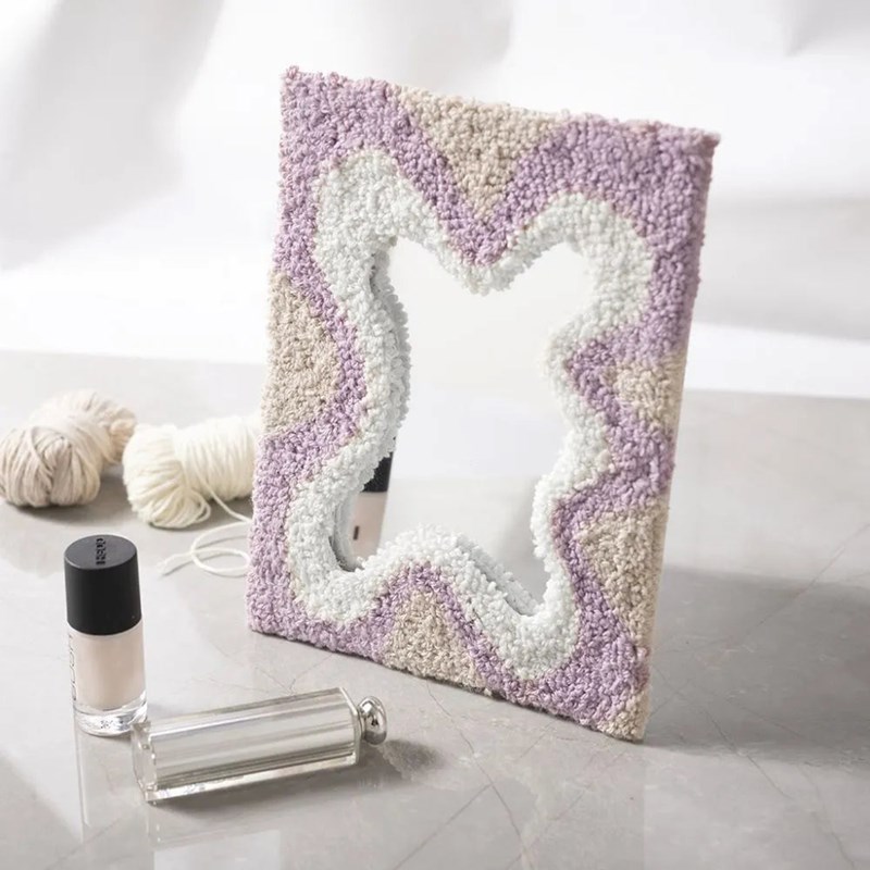 Kit punch needle miroir diy