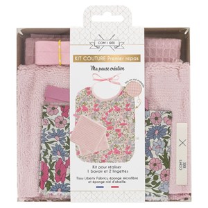 Kit premier repas bébé - rose com'1 idée