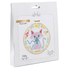 Kit point de croix - kitty com'1