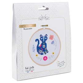 Kit point de croix - cat folk co