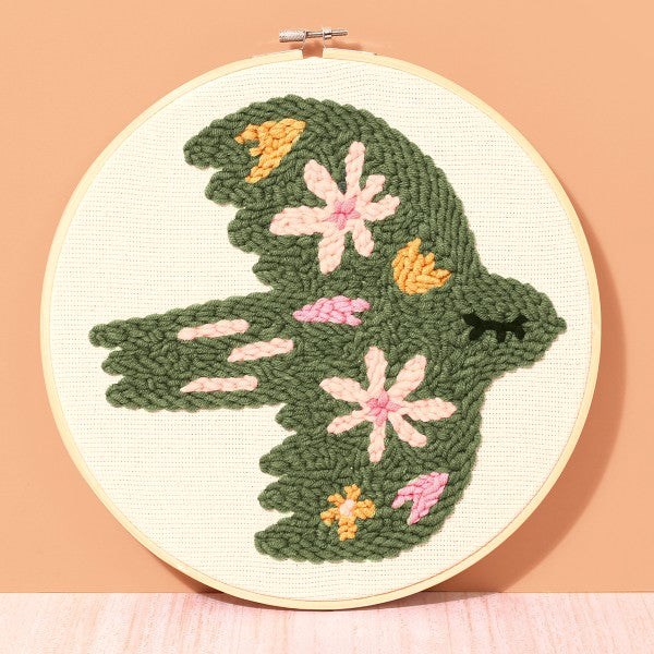 Kit diy punch needle oiseau g