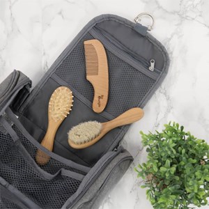 Set brosses et peigne en bois naturel