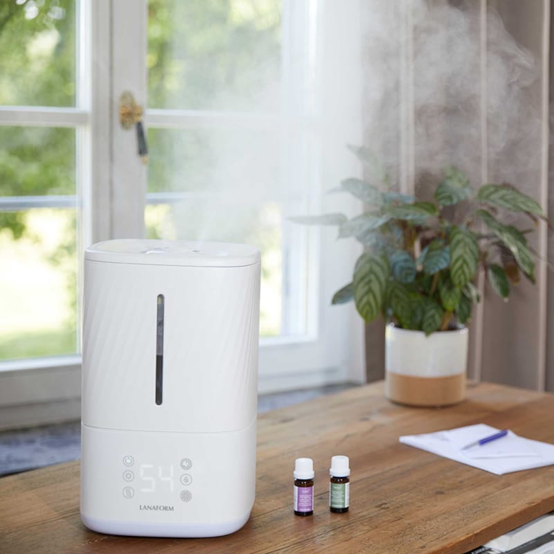 Humidificateur d'air vapeur chaude et froide, 3 intensités, mode nuit silencieux (Lanaform) - Image 2