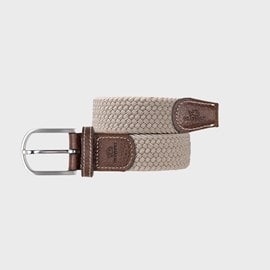 Ceinture tressée beige sable - t1