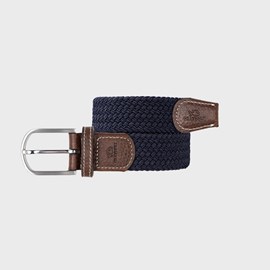 Ceinture tressée bleu marine - t0