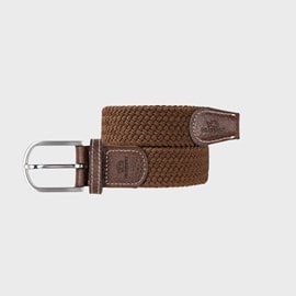 Ceinture tressée marron camel - t1