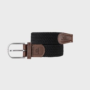 Ceinture tressée noir réglisse - t0