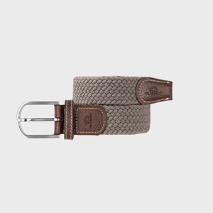 Ceinture tressée beige taupe - t0