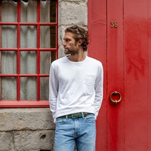 Ceinture tressée vert impérial - t1