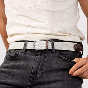 Ceinture tressée blanc coco - t2