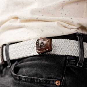 Ceinture tressée blanc coco - t2