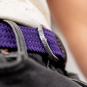 Ceinture tressée violet astral - t1