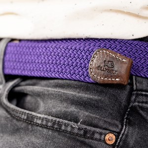 Ceinture tressée violet astral - t1