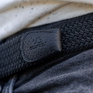 Ceinture tressée all black - t1