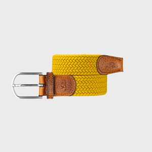 Ceinture tressée jaune impérial - t0