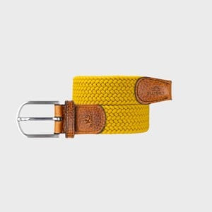 Ceinture tressée jaune impérial - t1